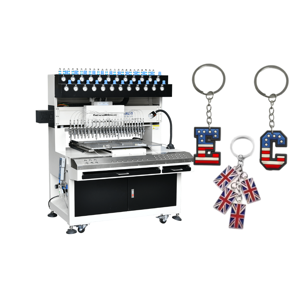 Mini Emotion soft pvc Keychain filling machine